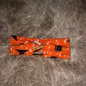 Orange Halloween twist headband